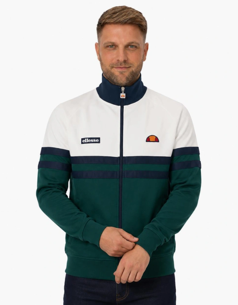 Ellesse Rimini Track Top Jacket Dark Green/Off White