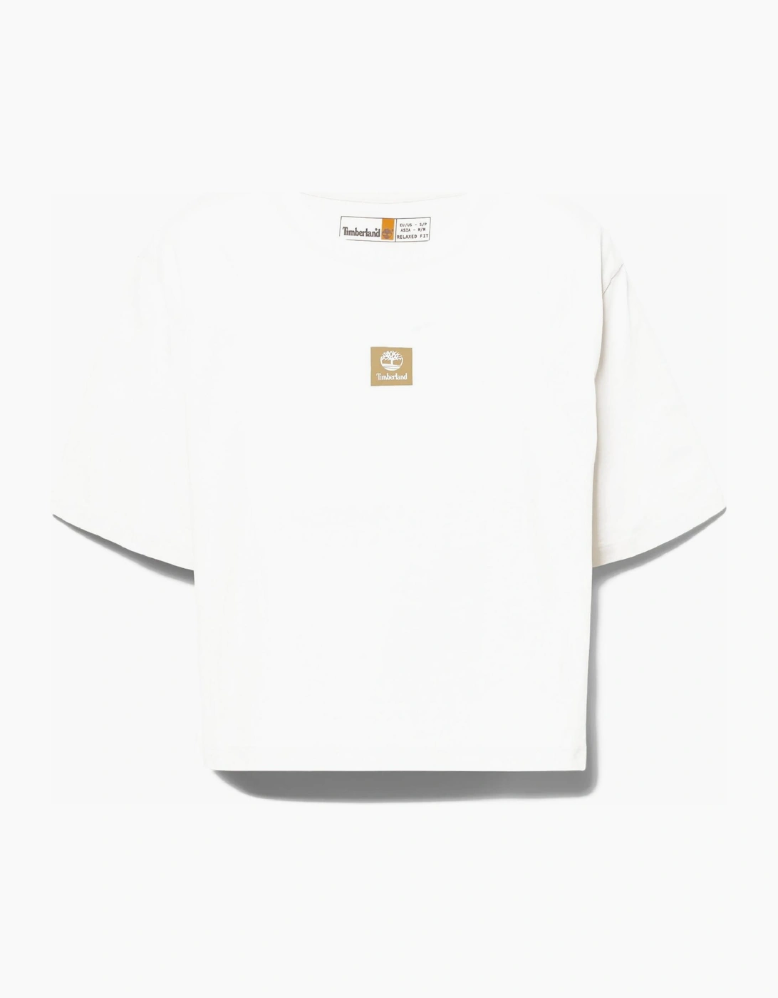 Timberland Timberland Men's Stack Logo Cotton Short Sleeve T-Shirt - White