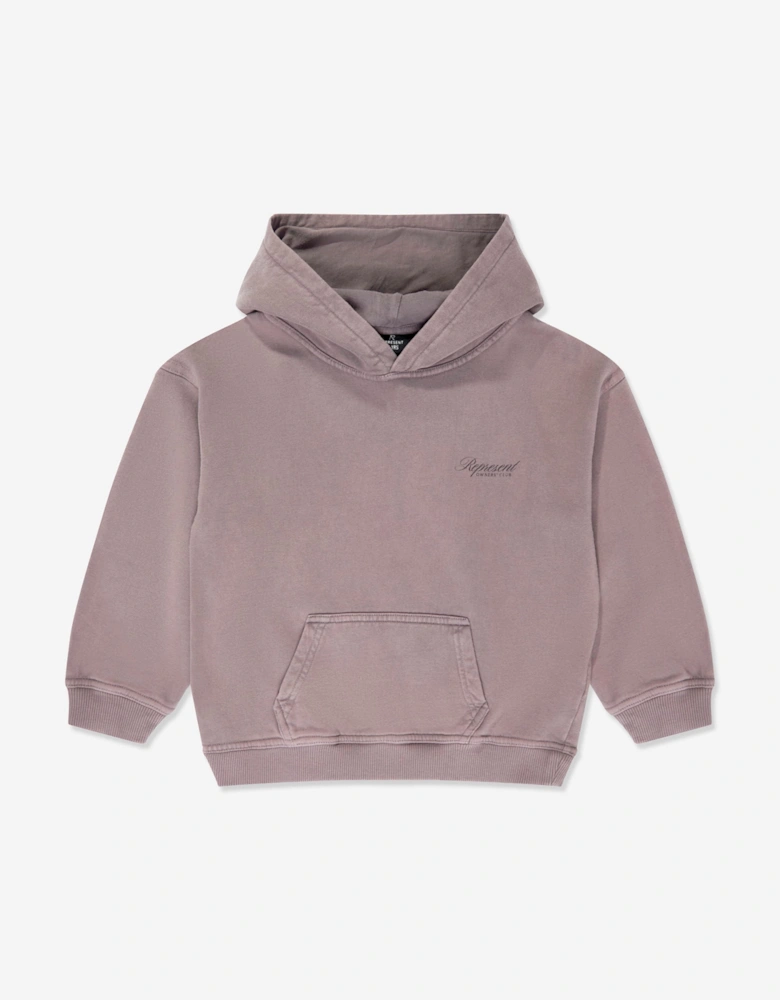 REPRESENT Kids Mini Owners Club Script Hoodie in Brown
