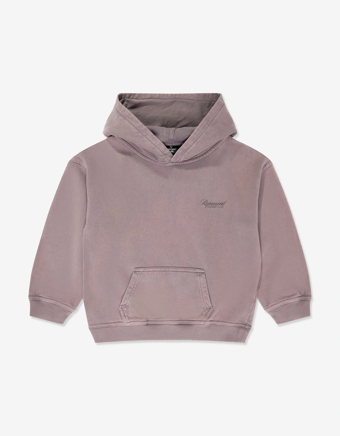 Represent Girls Brown Mini Owners Club Script Hoodie  - Size 5 Years/6 Years Kids