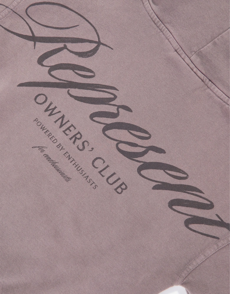 REPRESENT Kids Mini Owners Club Script Hoodie in Brown