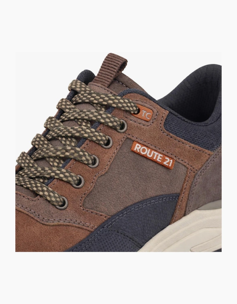 R21 Original M047 Mens Casual Trainers Brown/Black