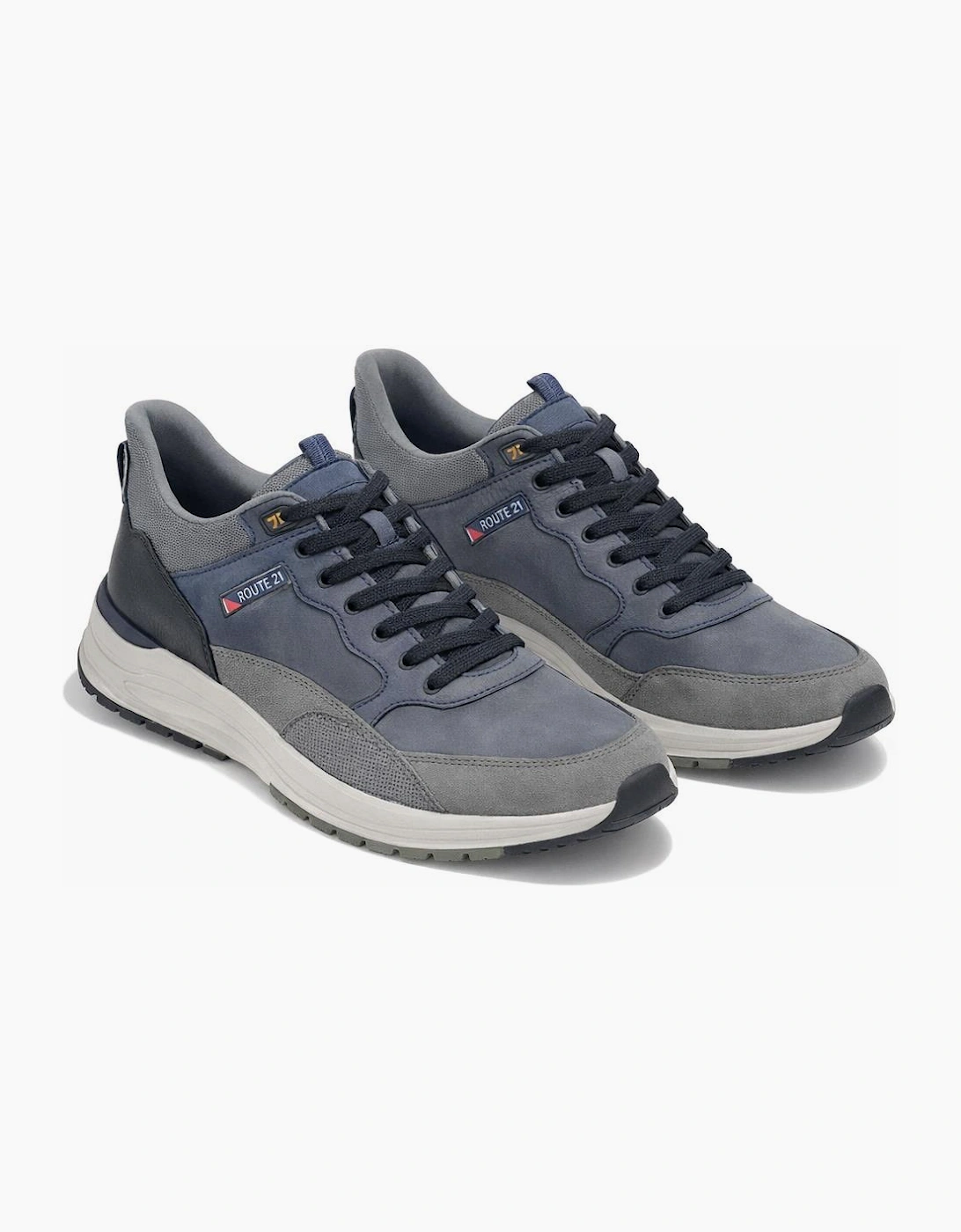 R21 Original M047 Mens Casual Trainers Navy/Grey