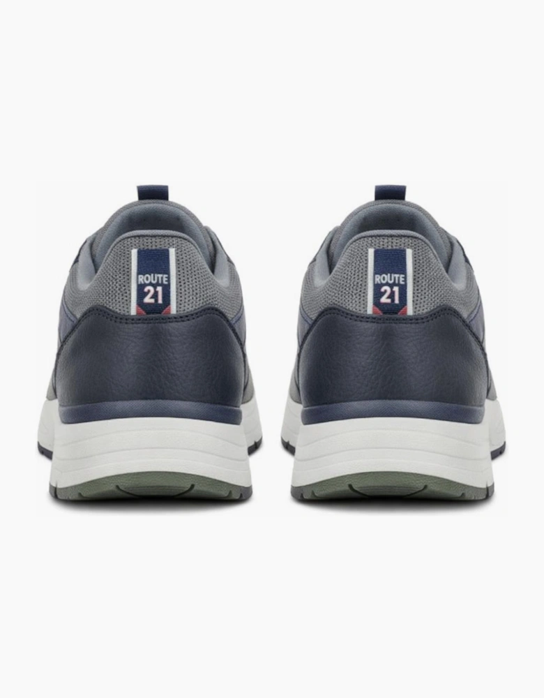 R21 Original M047 Mens Casual Trainers Navy/Grey
