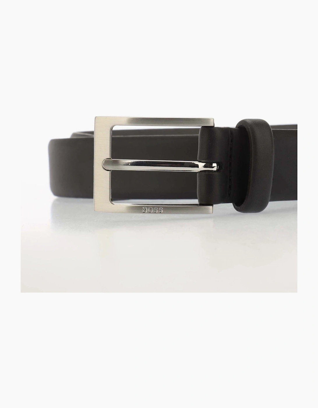 Leather Pin Buckle Belt with Logo