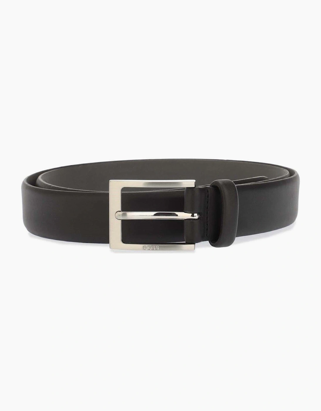 Leather Pin Buckle Belt with Logo
