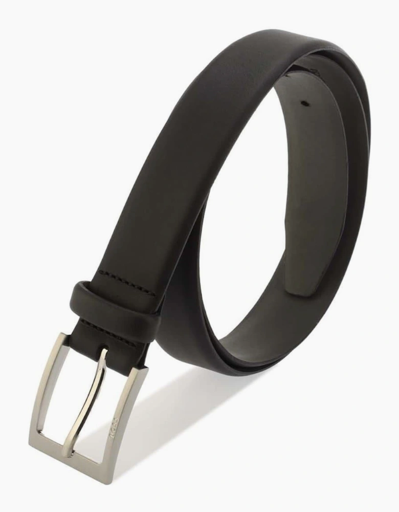 Leather Pin Buckle Belt with Logo