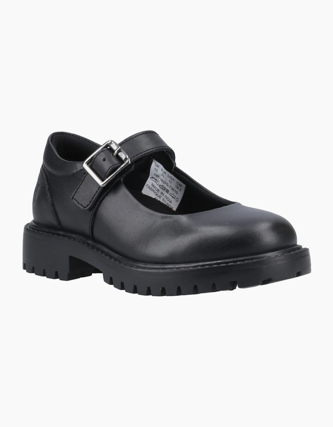 Hush Puppies Aurora Junior Leather Black Shoes