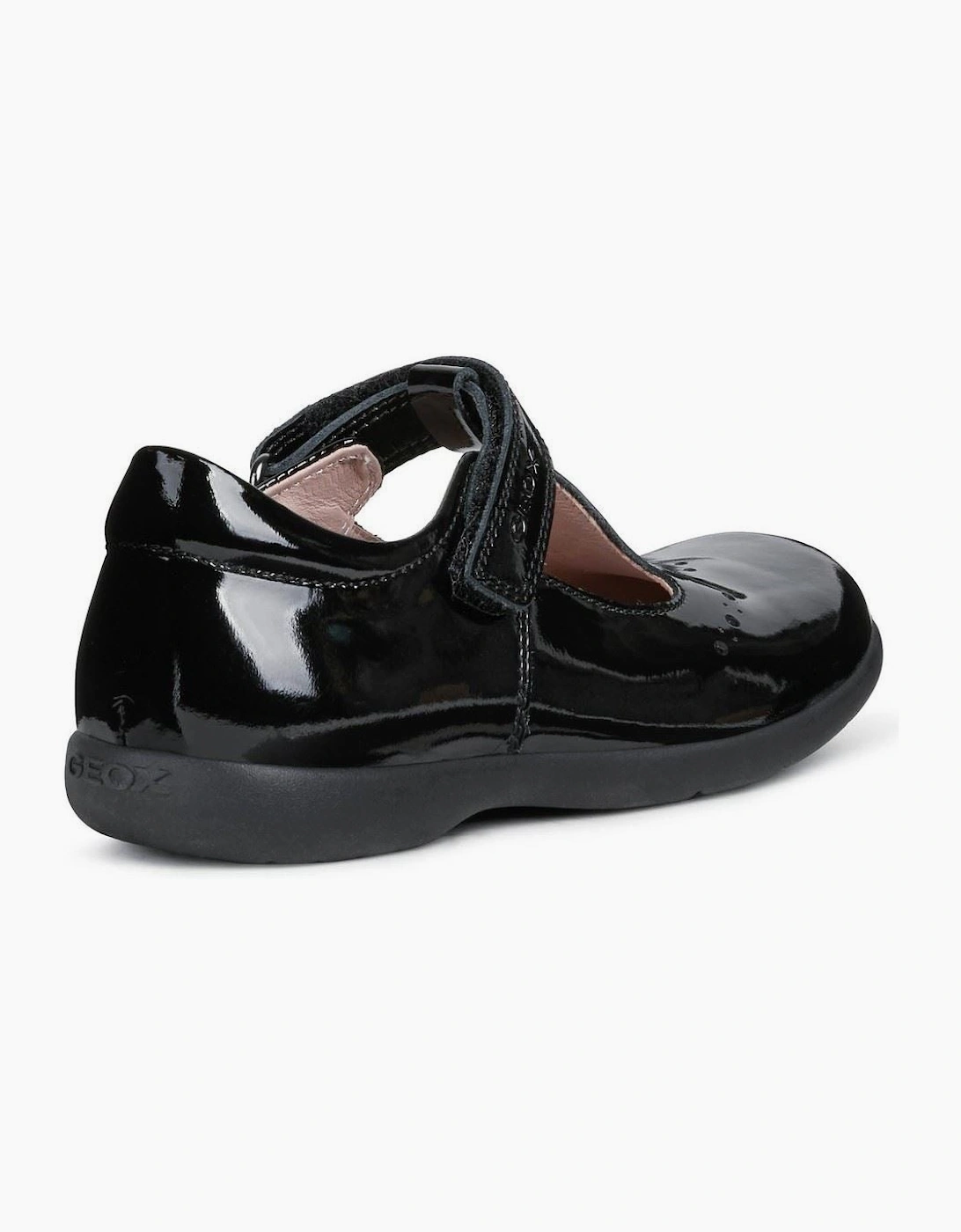 Geox Naimara Leather Black Patent Shoes