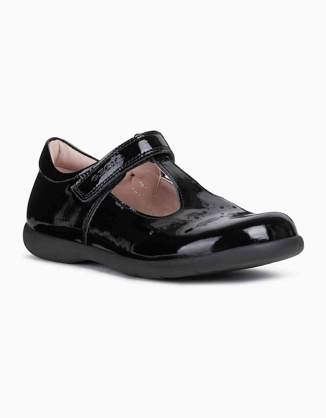 Geox Naimara Leather Black Patent Shoes