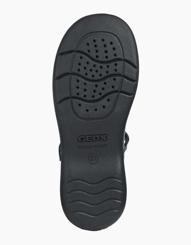 Geox Naimara Leather Black Patent Shoes