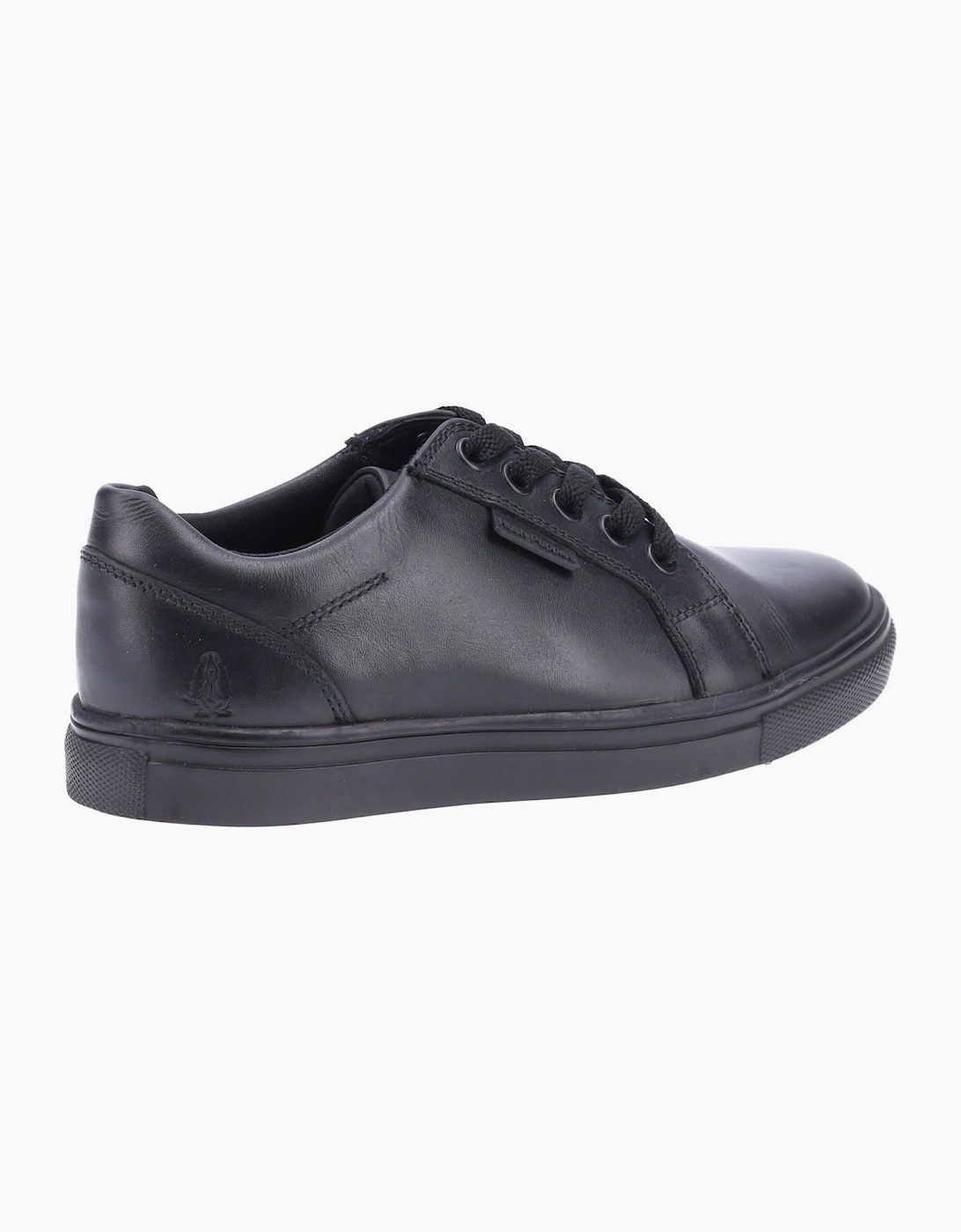 Hush Puppies Sam Senior Leather Black Lace-Up Shoes