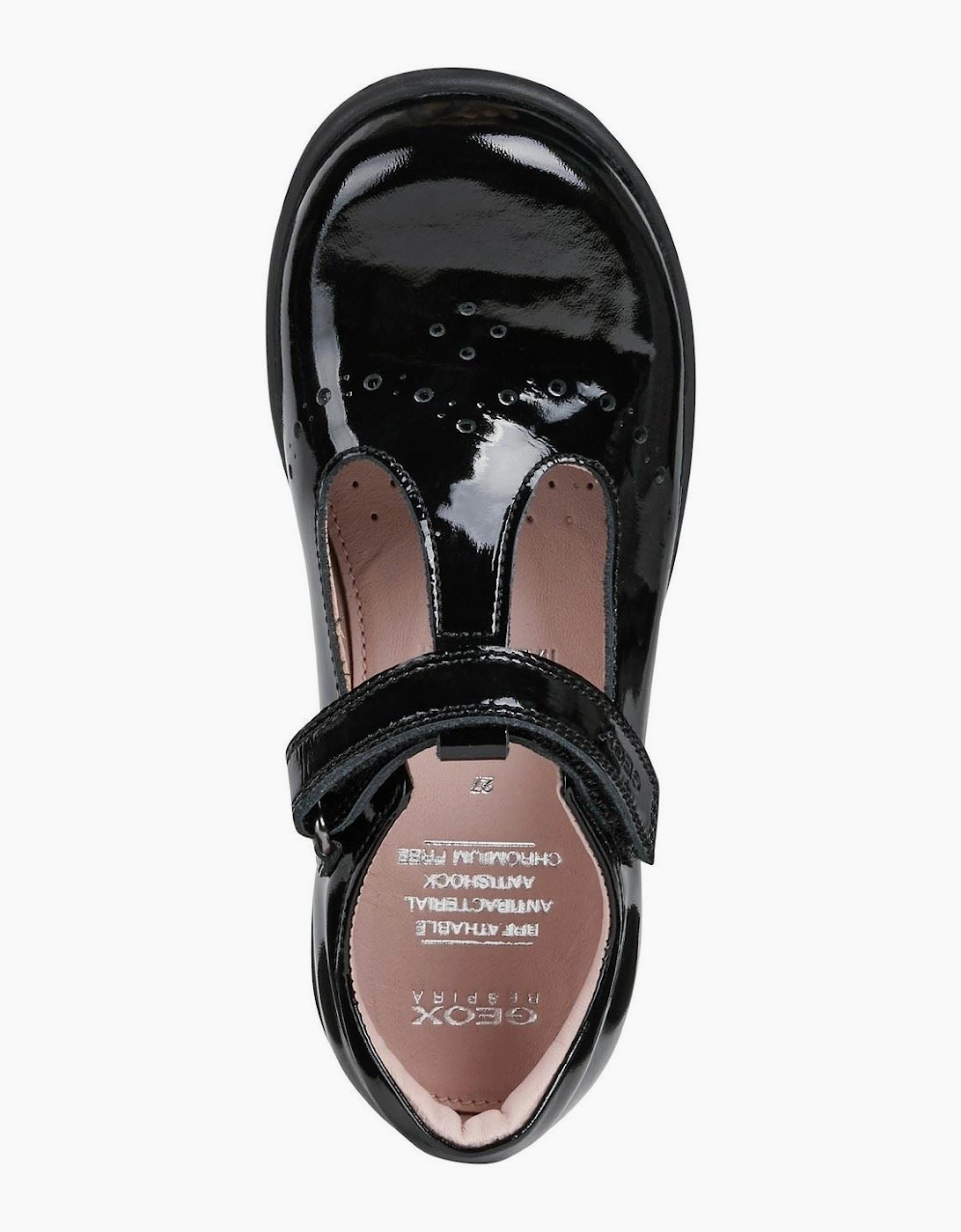 Geox Naimara Leather Black Patent Shoes