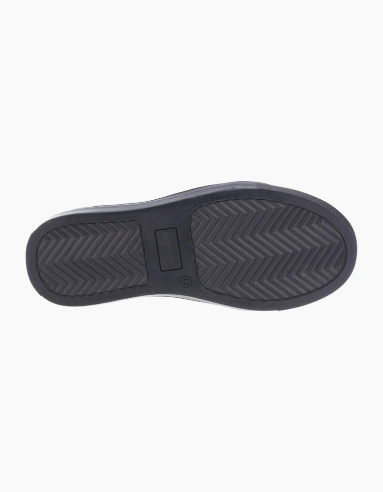 Hush Puppies Sam Senior Leather Black Lace-Up Shoes