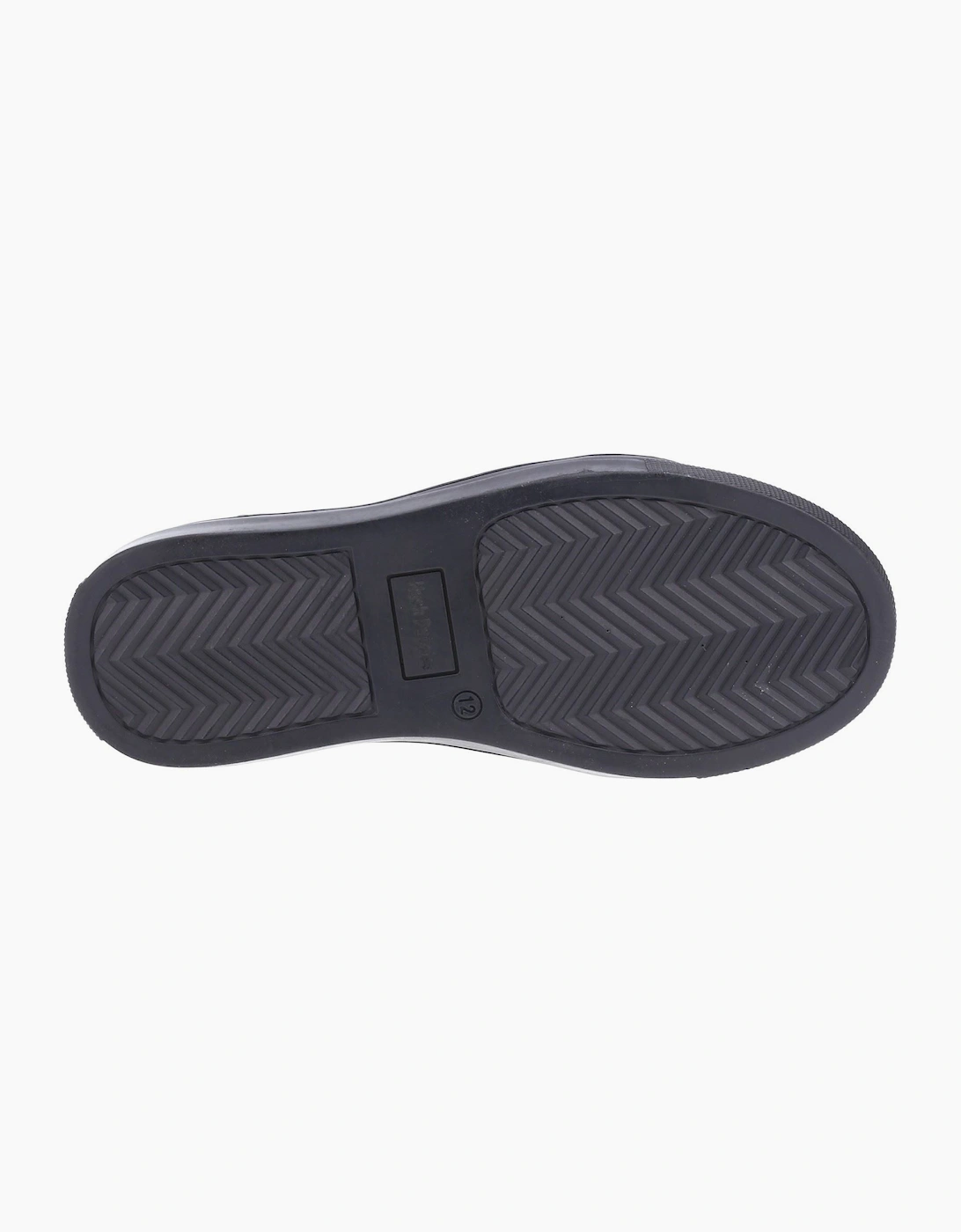 Hush Puppies Sam Senior Leather Black Lace-Up Shoes