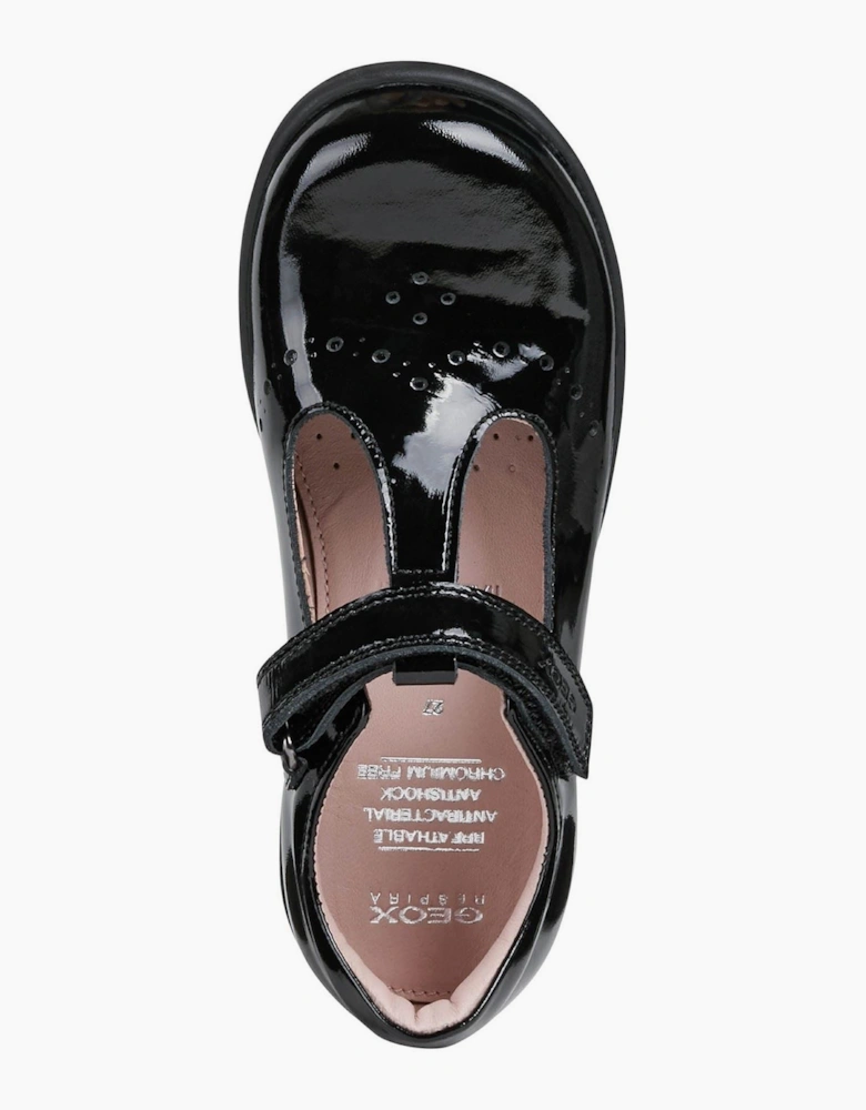 Geox Naimara Leather Black Patent Shoes