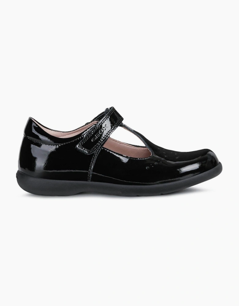 Geox Naimara Leather Black Patent Shoes