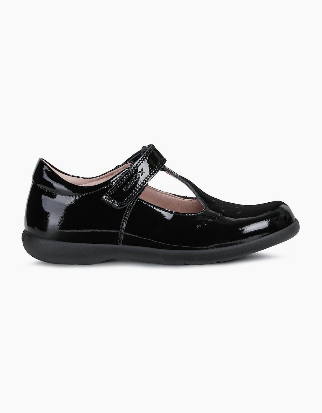 Geox Naimara Leather Black Patent Shoes