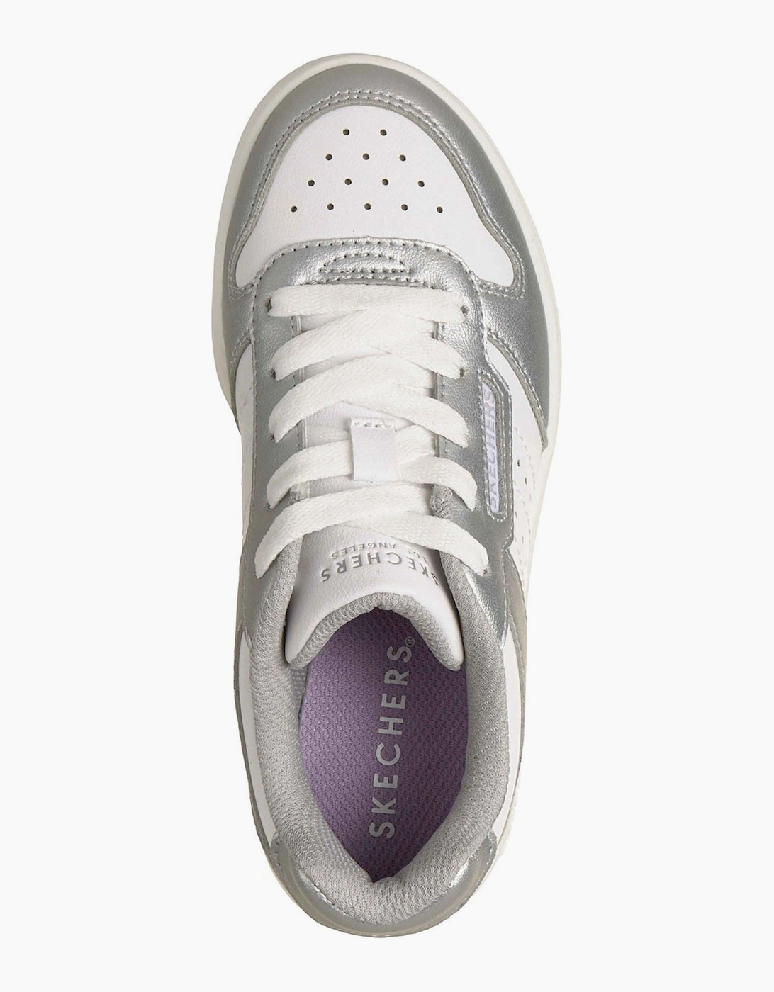 Skechers Quick Street Polyurethane Silver/White Trainers