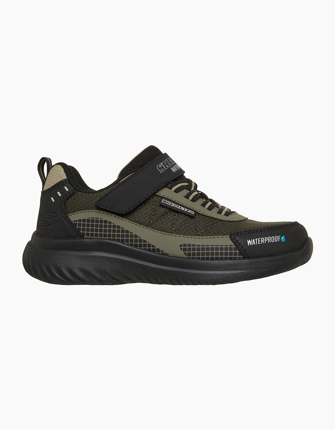 Skechers Bounder 2.0 Aqua Pace Boy's Black/Olive Trainers