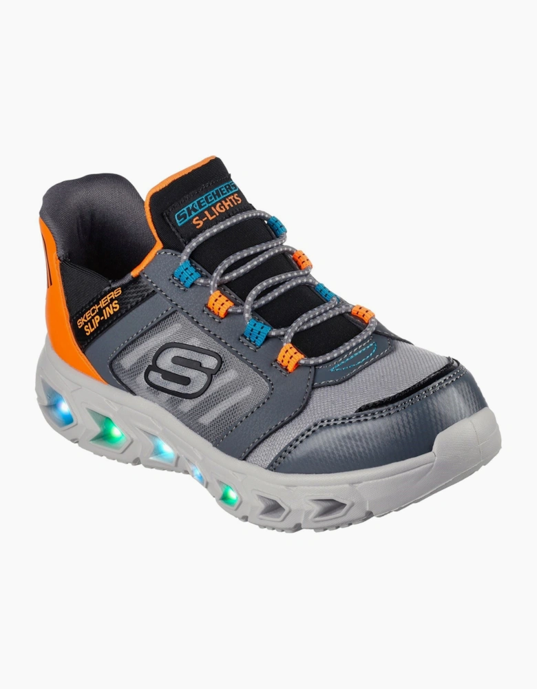 Skechers Hypno-Flash 2.0 Odelux Polyurethane Charcoal/Orange Trainers