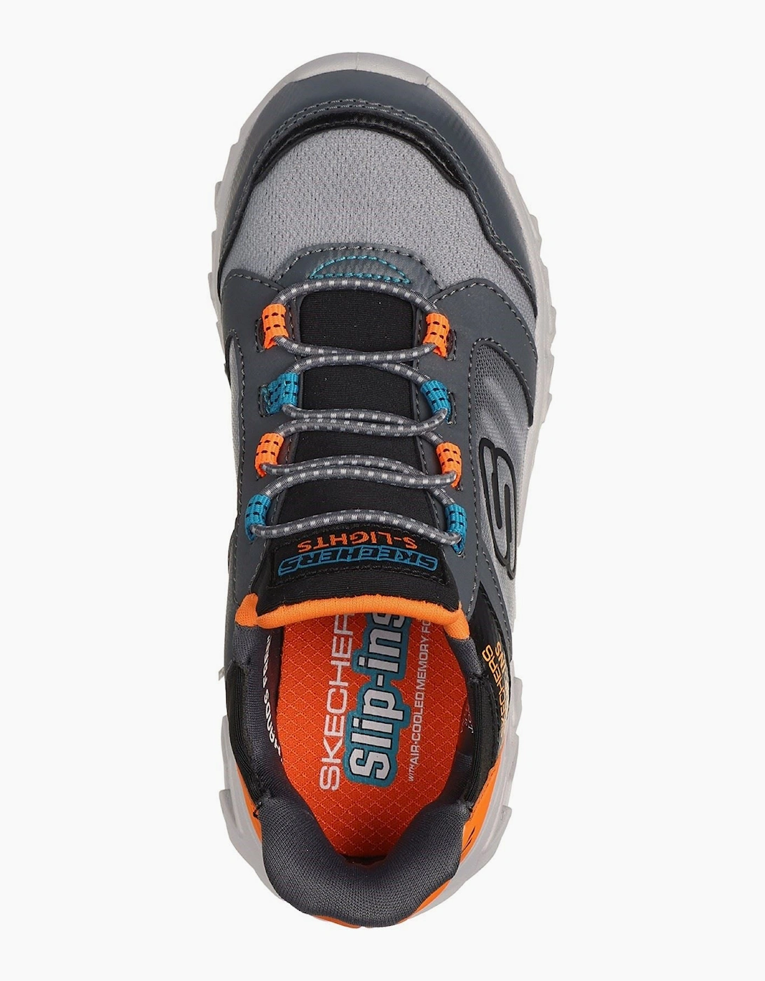 Skechers Hypno-Flash 2.0 Odelux Polyurethane Charcoal/Orange Trainers