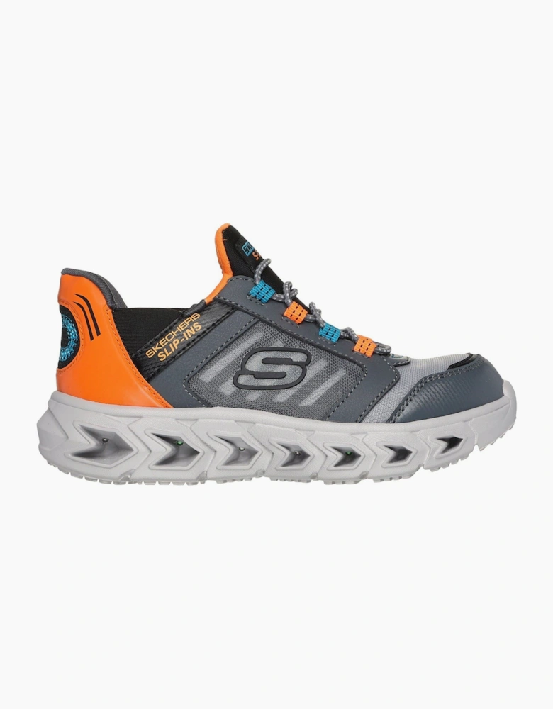 Skechers Hypno-Flash 2.0 Odelux Polyurethane Charcoal/Orange Trainers