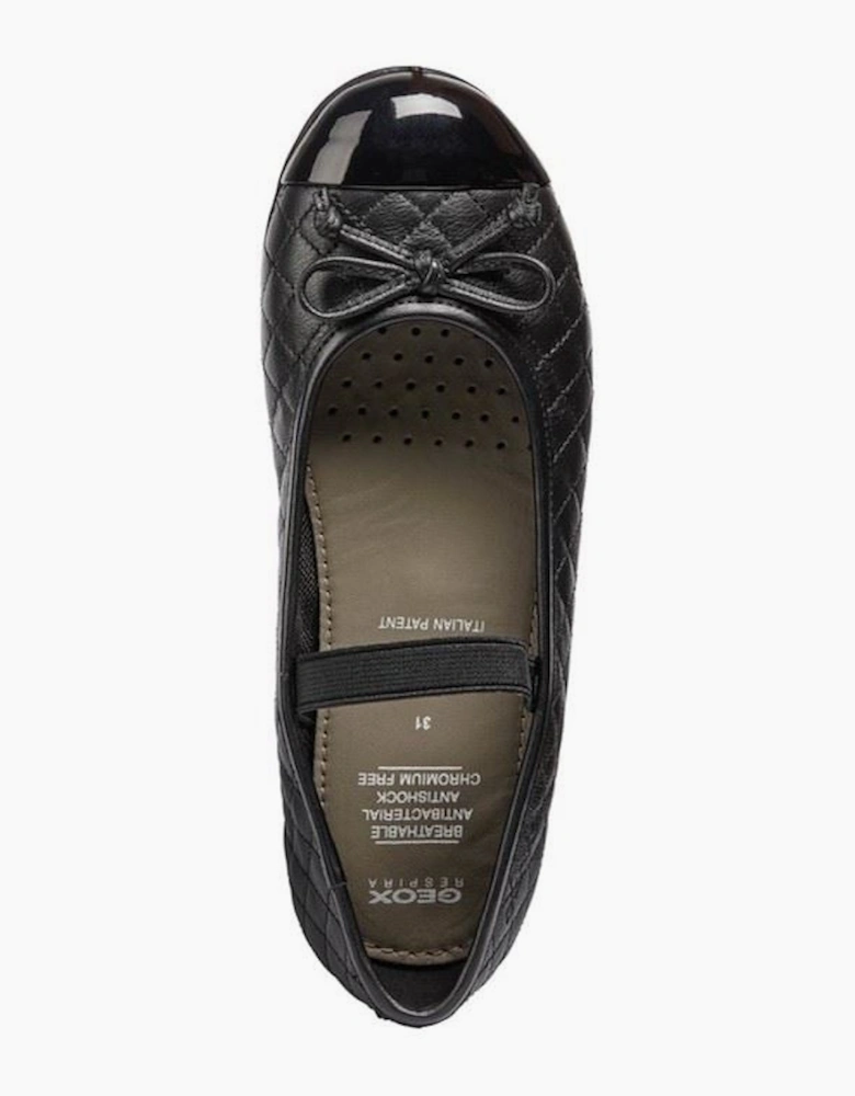 Geox Plie' Junior Leather Black Shoes