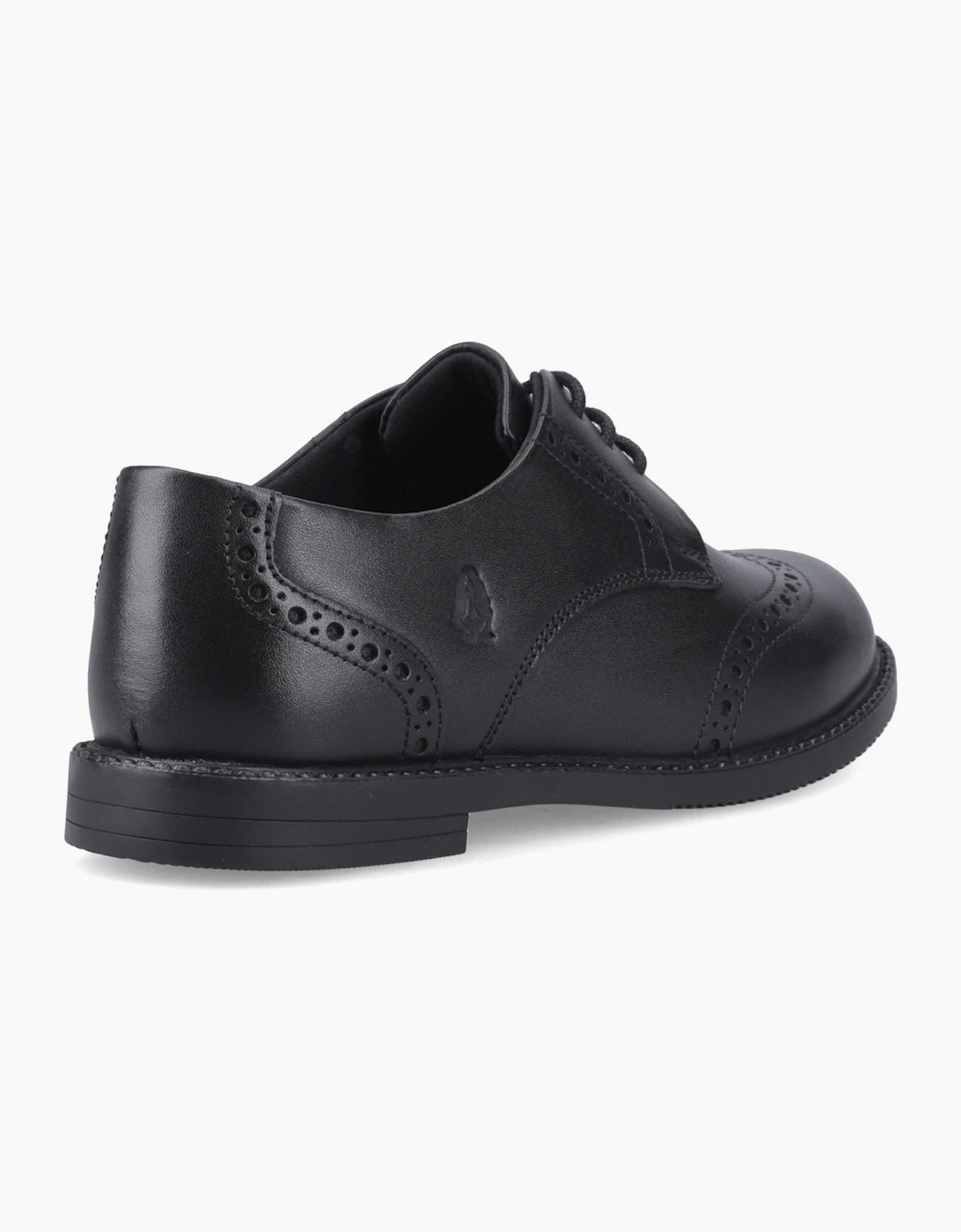 Hush Puppies Ava Snr Leather Black Brogues