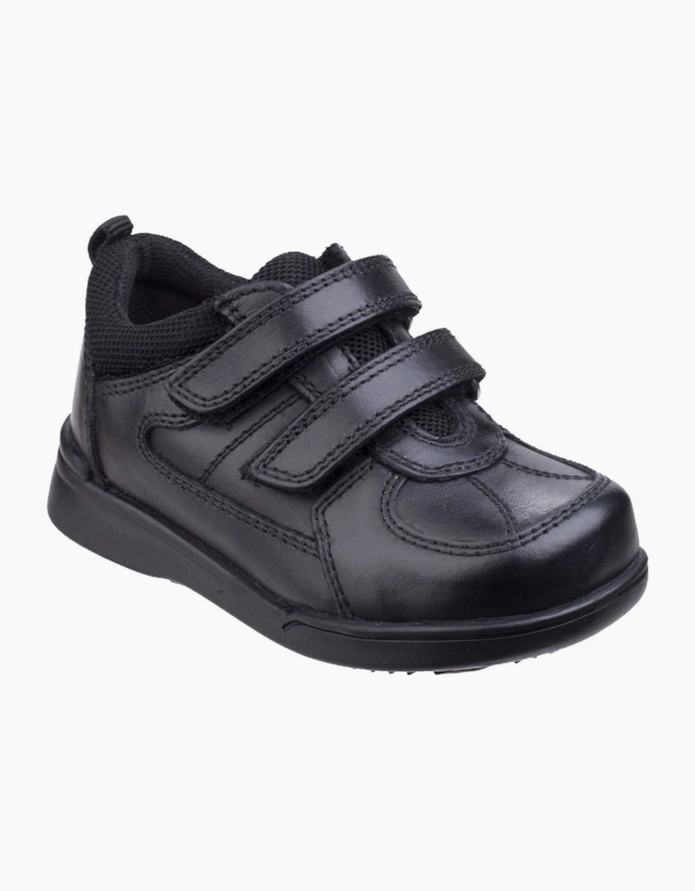 Hush Puppies Liam Infant Leather Black Shoes