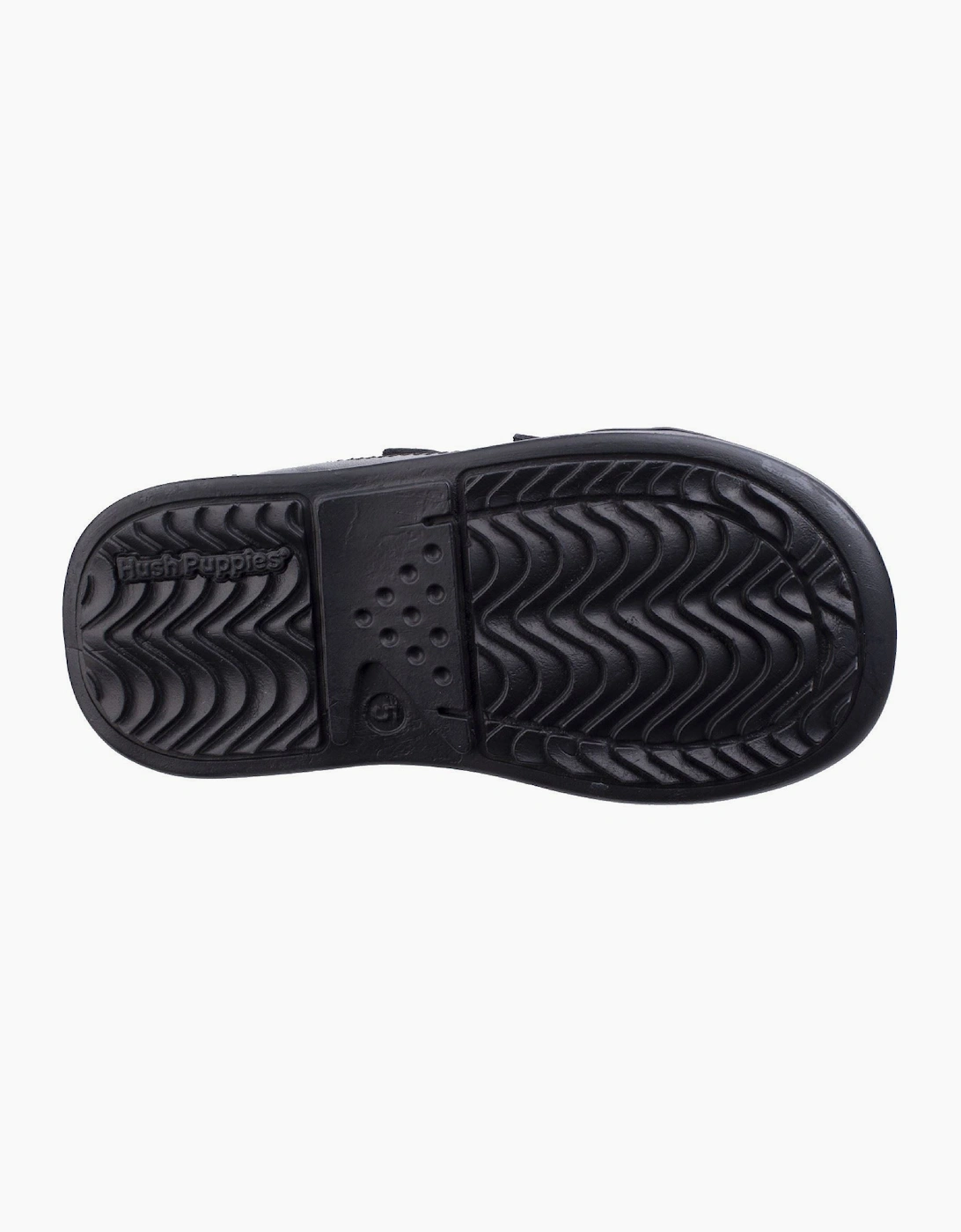 Hush Puppies Liam Infant Leather Black Shoes