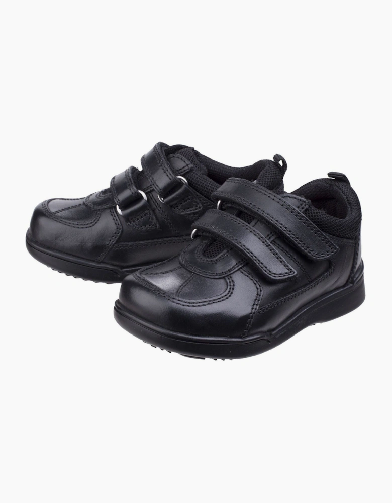 Hush Puppies Liam Infant Leather Black Shoes