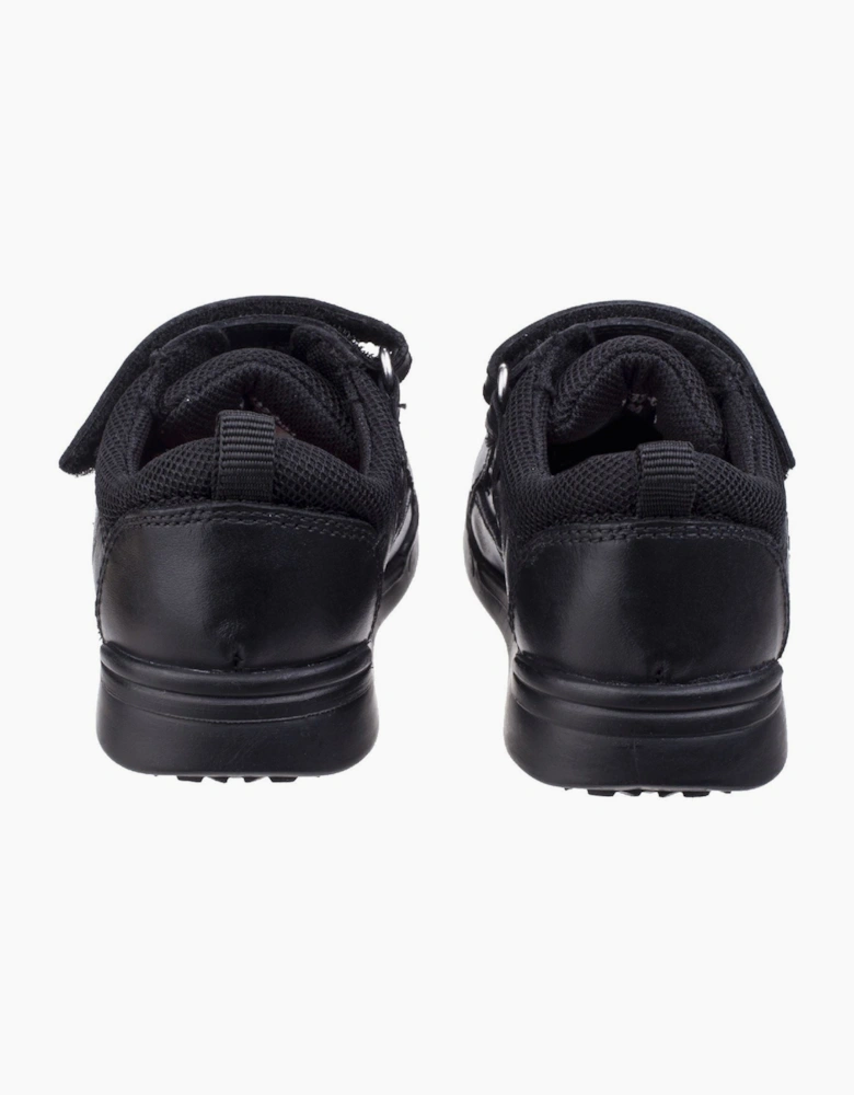 Hush Puppies Liam Infant Leather Black Shoes
