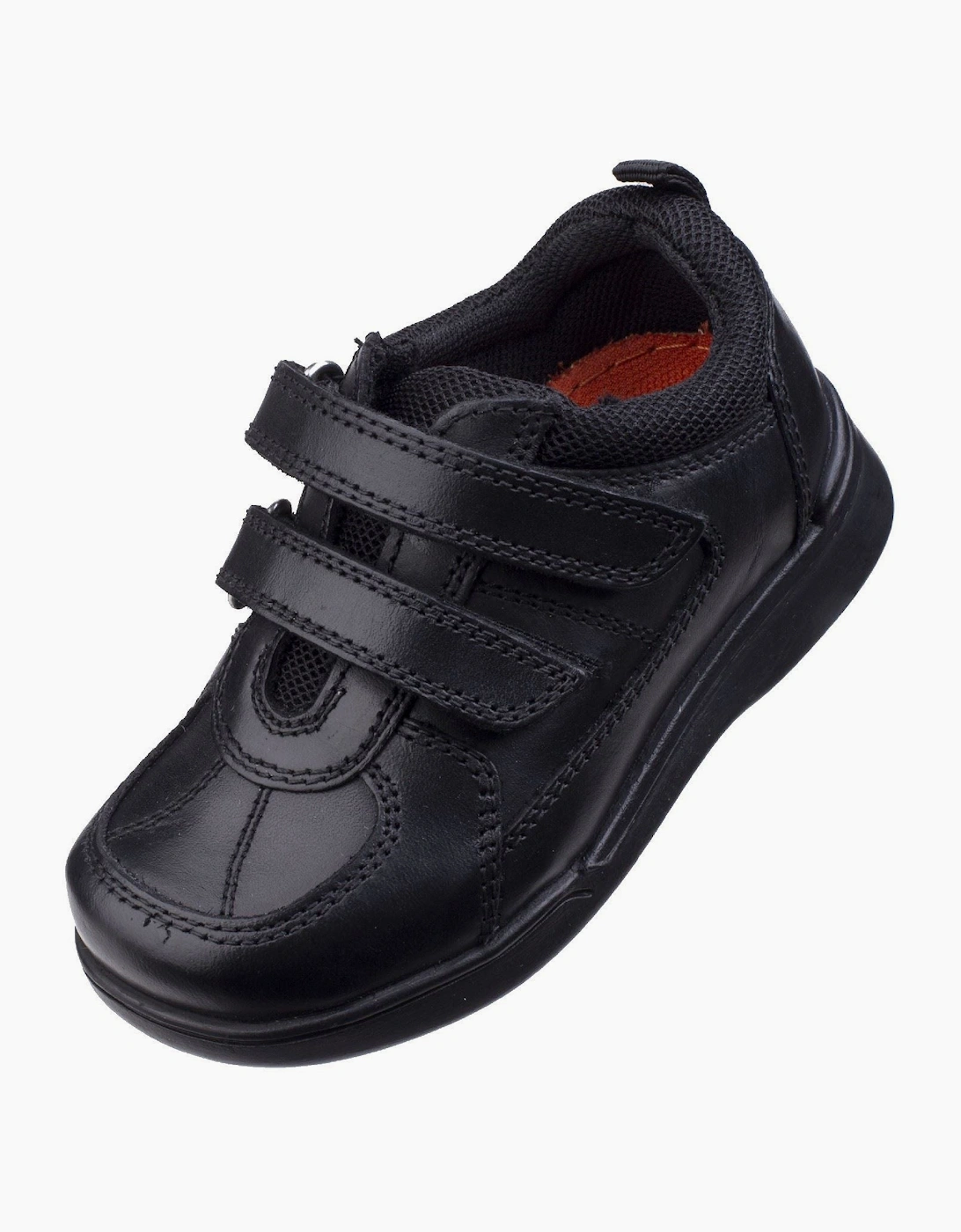 Hush Puppies Liam Infant Leather Black Shoes