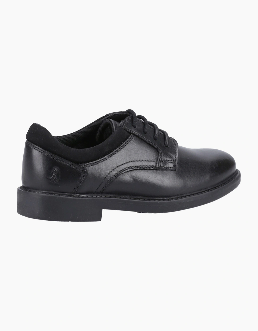 Hush Puppies Tommy Junior Leather Black Lace-Up Shoes
