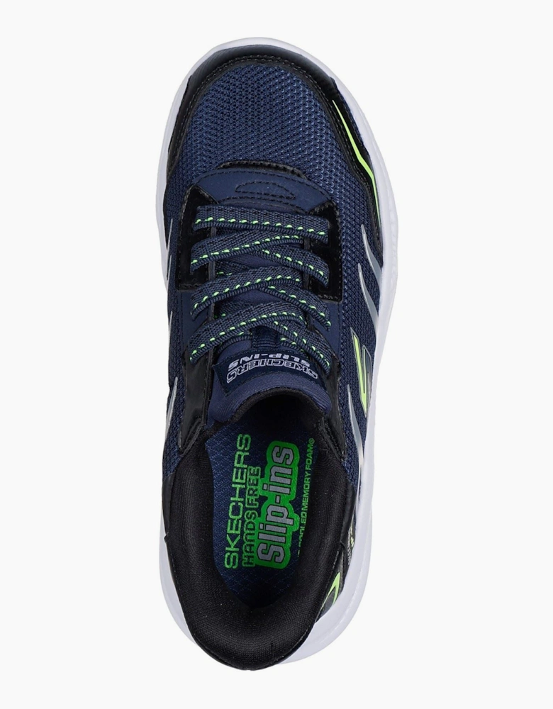Skechers Meteor-Lights Brisk-Beams Navy/Black Trainers