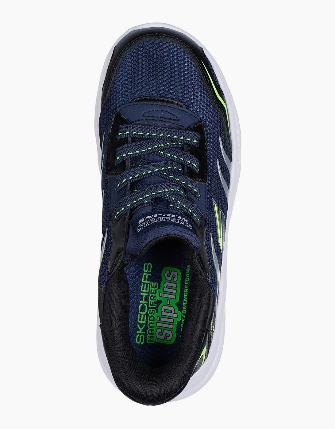 Skechers Meteor-Lights Brisk-Beams Navy/Black Trainers