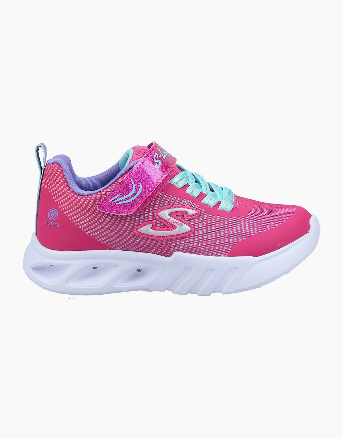 Skechers Flicker Flash Pink/Multi Trainers
