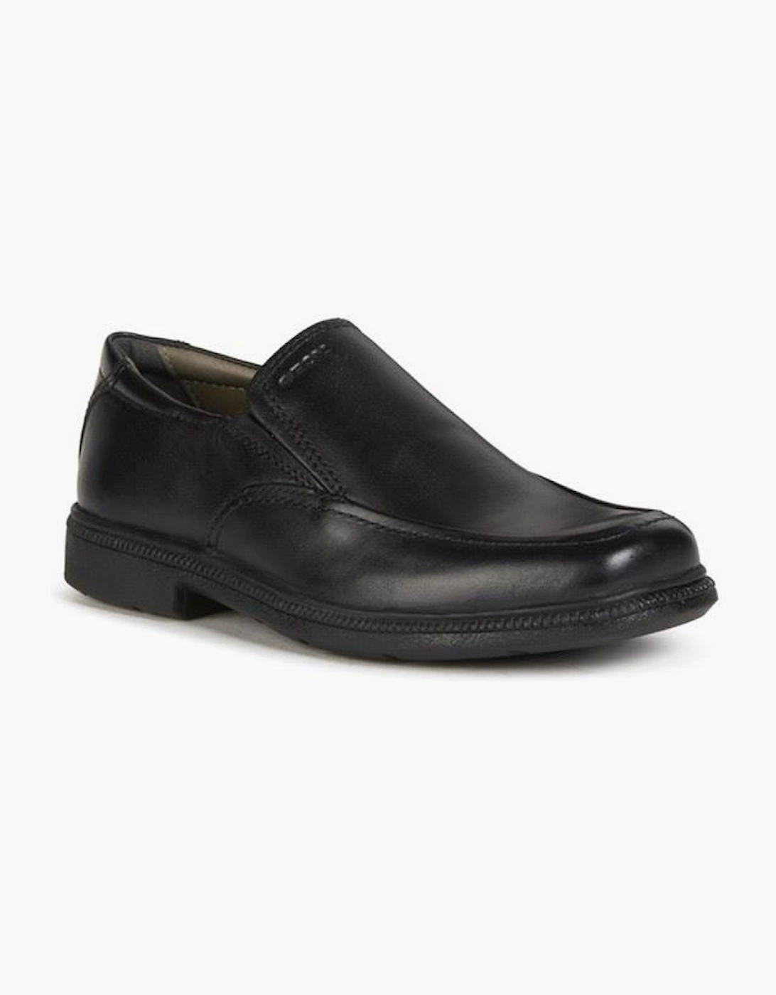 Geox Jr Federico Leather Black Loafers