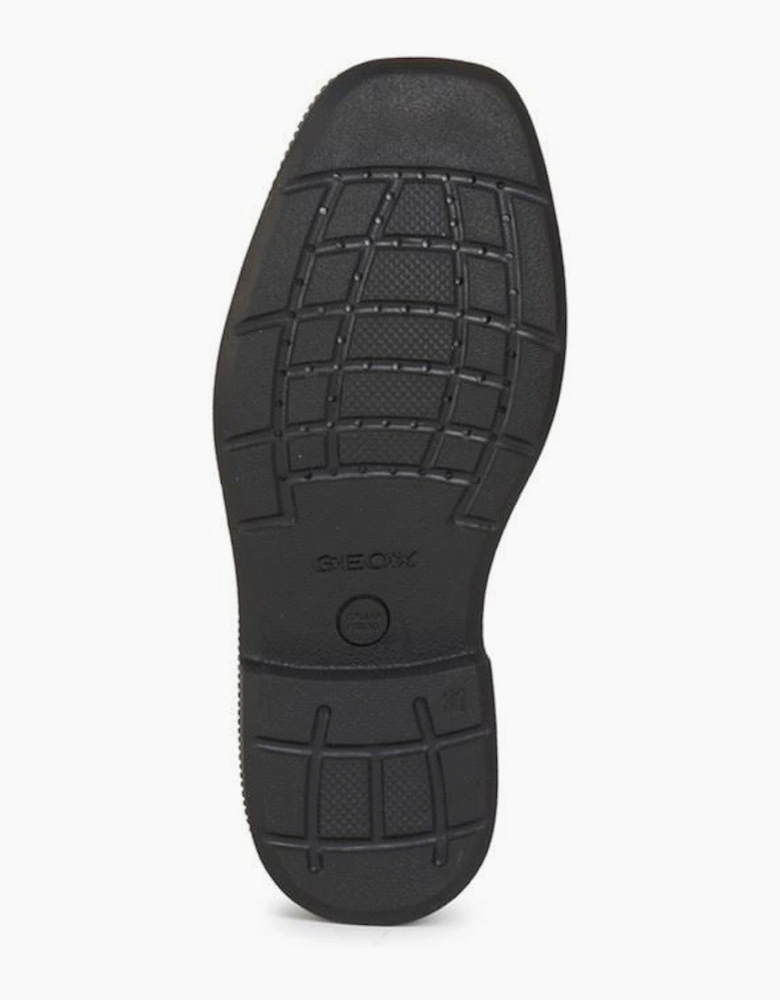 Geox Jr Federico Leather Black Loafers