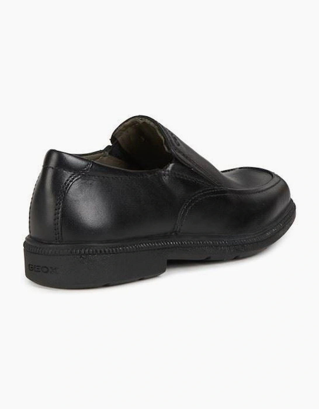 Geox Jr Federico Leather Black Loafers