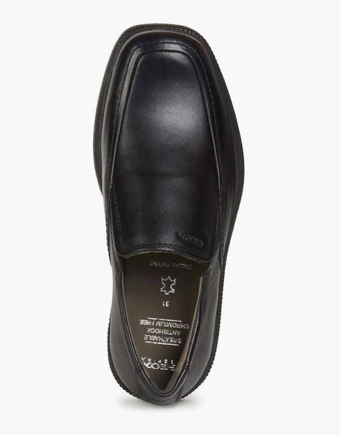 Geox Jr Federico Leather Black Loafers