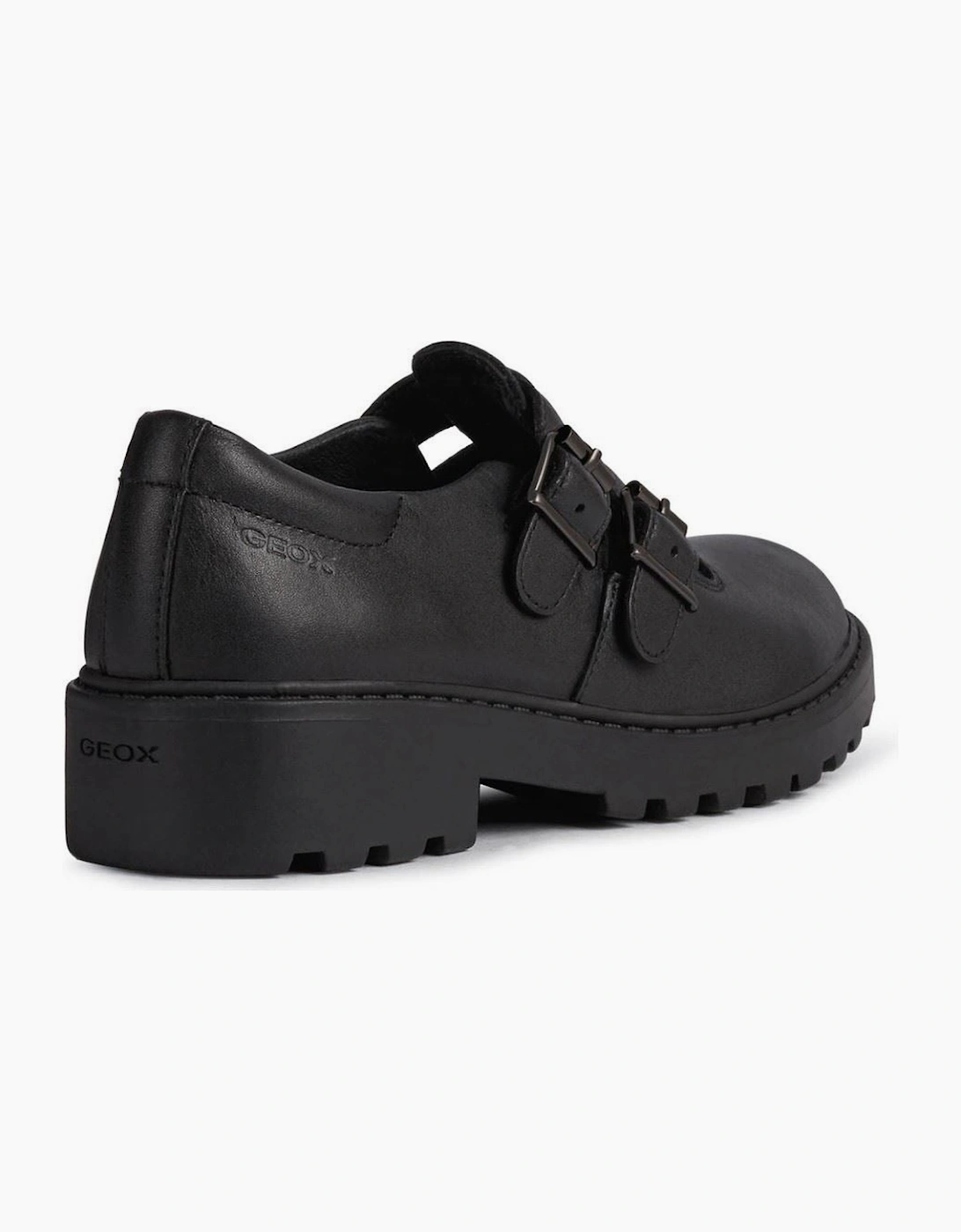 Geox Casey Leather Black Shoes