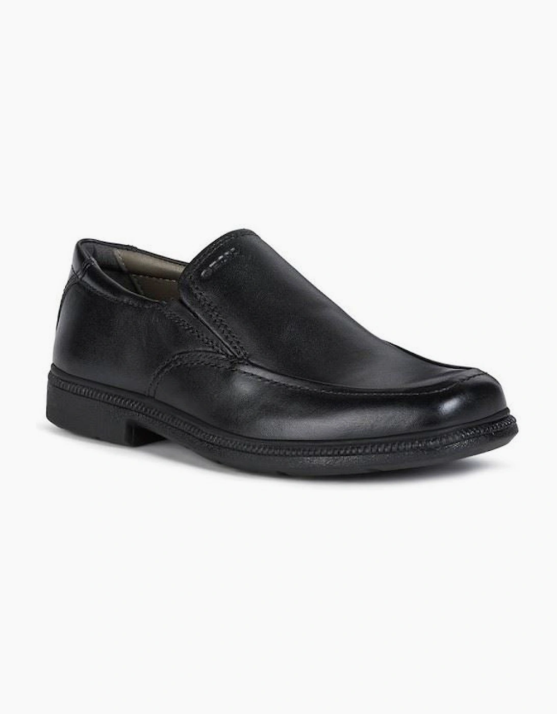 Geox Jr Federico Leather Black Loafers