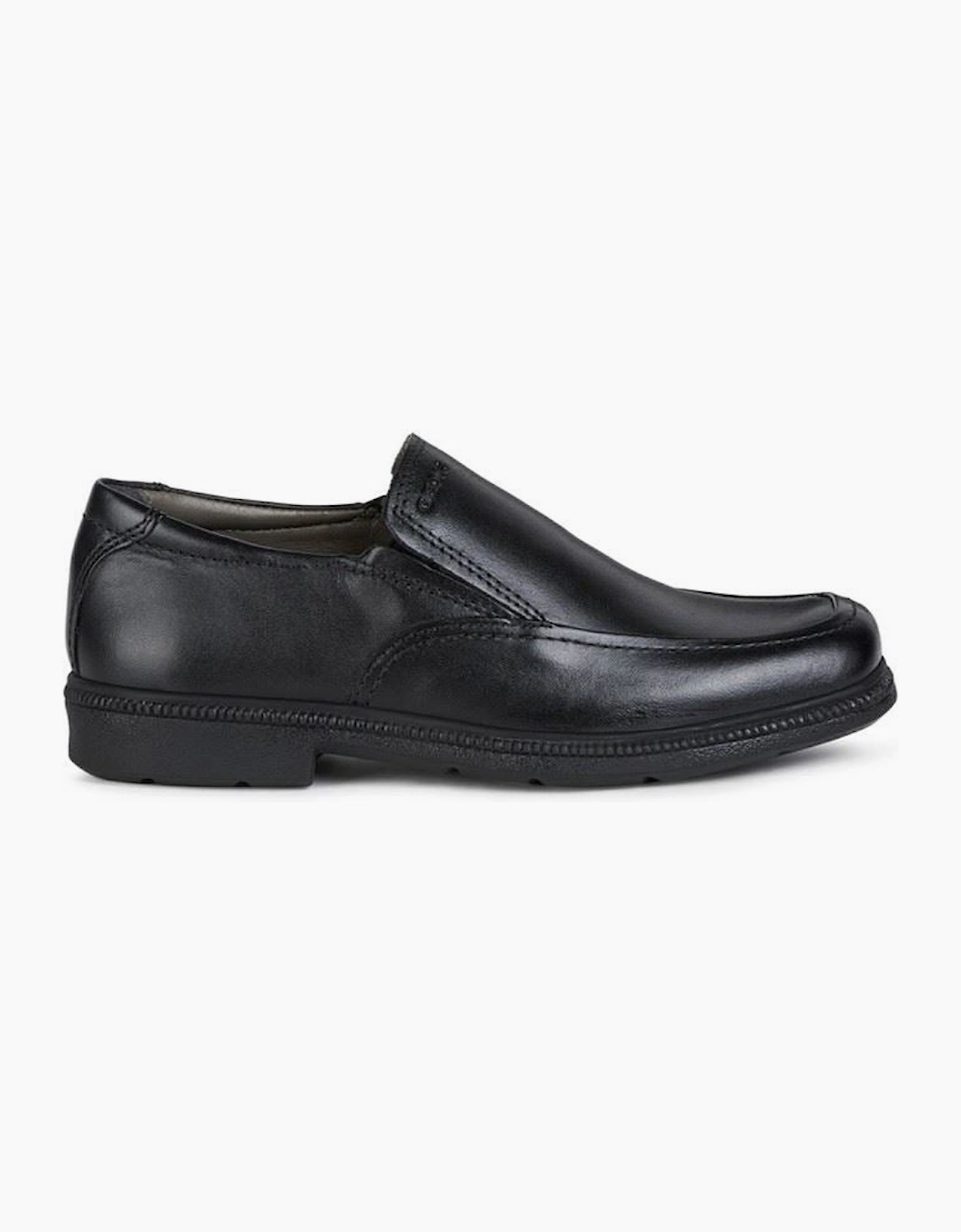 Geox Jr Federico Leather Black Loafers