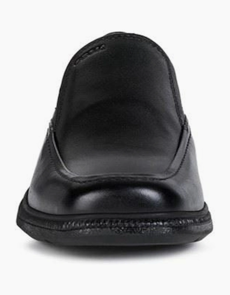 Geox Jr Federico Leather Black Loafers