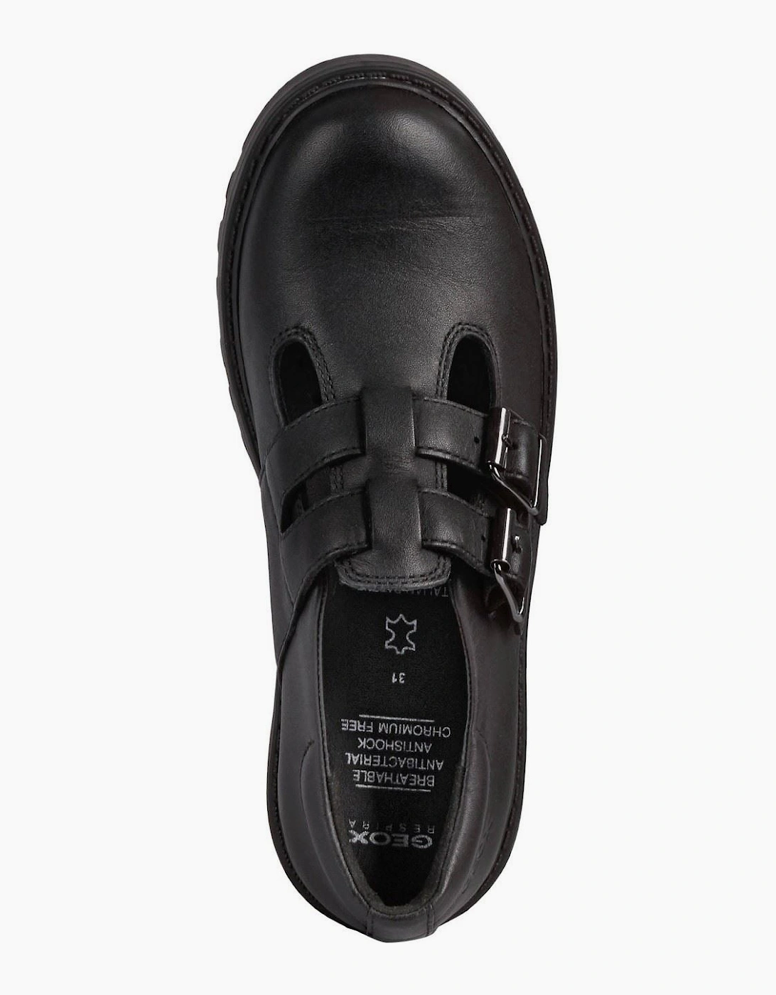 Geox Casey Leather Black Shoes