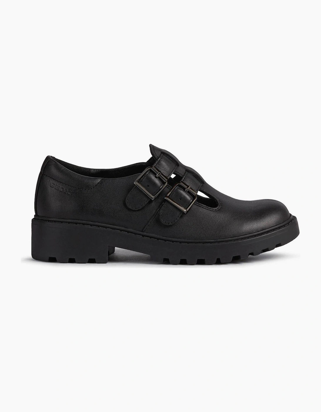 Geox Casey Leather Black Shoes