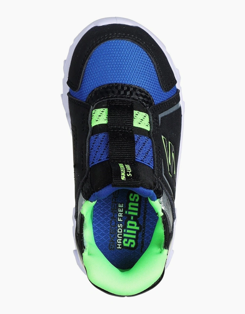 Skechers Hypno-Flash 2.0 - Vexlux Black/Blue/Lime Trainers