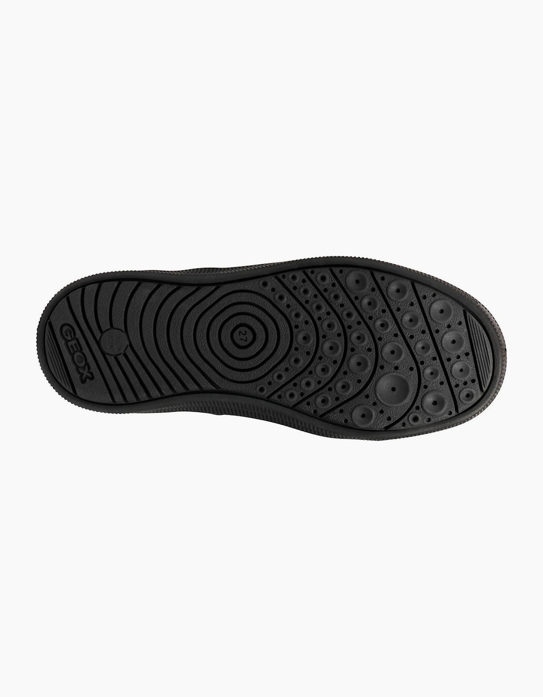 Geox J Arzach B. D Leather Black Trainers